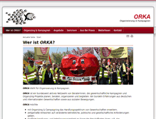 Tablet Screenshot of orka-web.de
